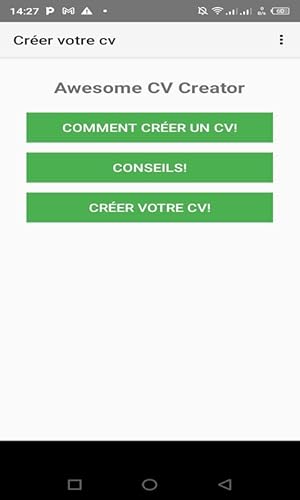 Créer votre cv