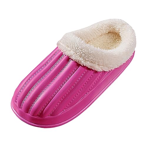 RTPR Pantuflas planas para exteriores/interiores 2023 otoño/invierno impermeables de algodón zapatillas para parejas mujeres cálidas y terciopelo no resbalan interiores de algodón zapatillas de traje