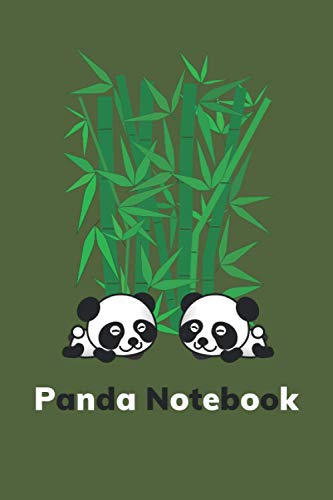 Panda Notebook: Happy Cute Panda Composition Notebook for Girls Kids, 120 Pages, 6"x9"