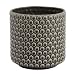 Bloomingville Scalloped Round Ceramic Flower Pot, Nougat