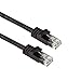 Black Box CAT6A 500-MHz Slim Molded Snagless Patch Cable UTP cm PVC BK 3FT