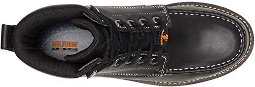 Wolverine mens I-90 Durashocks Moc-toe Carbonmax 6" Work Boot, Black/White, 7.5 | Image 6