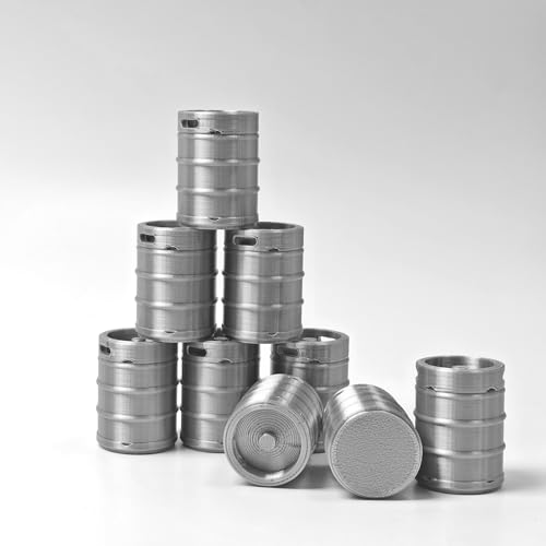 3D Printed Mini Barrel Set, 9-Piece Diorama Scenery Prop (1:18)