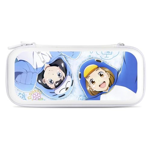 宇宙よりも遠い場所 Switch ケース 収納ケース スイッチ ケース 収納バッグ スイッチ収納バッグ 全面保護 持ち運び便利 衝撃吸収 小物収納 26.5x12x3.5cm White-style