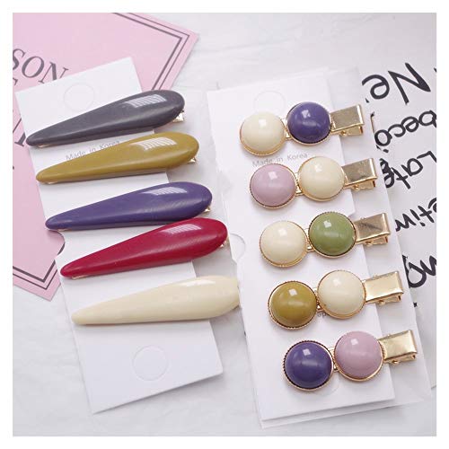 10 Pcs Hair Clips Resin Hair Barrettes Alligator Hair Clips Hairpins Headwear Fashion Hair Accessories