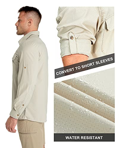 33,000Ft 3JL031A Men'S Long Sleeve Sun Protection Shirt Upf 50+ Uv Quick Dry Cooling Fishing Shirts thumb #2