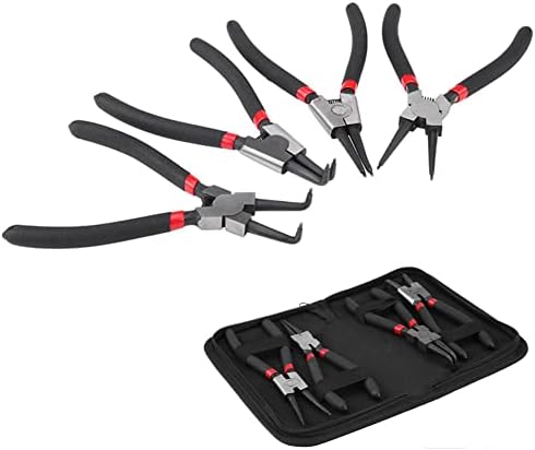 DOCAS 4 Stück Sprengringzangen Set,175mm interne/externe DOCAS 4 Stück Sprengringzangen Set,175mm interne/externe