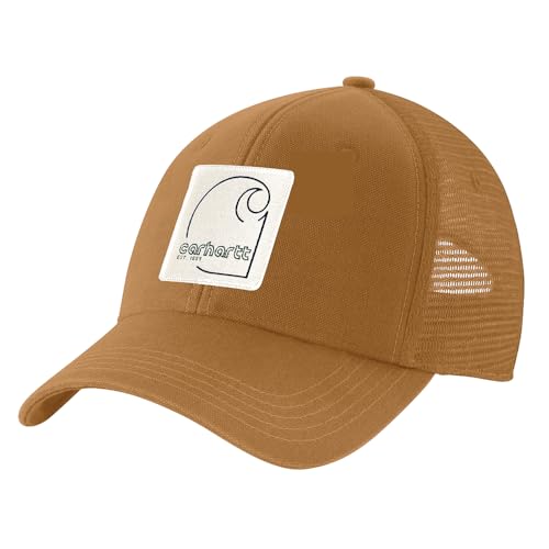 Image of Carhartt Men's Canvas Mesh-Back C Patch Cap