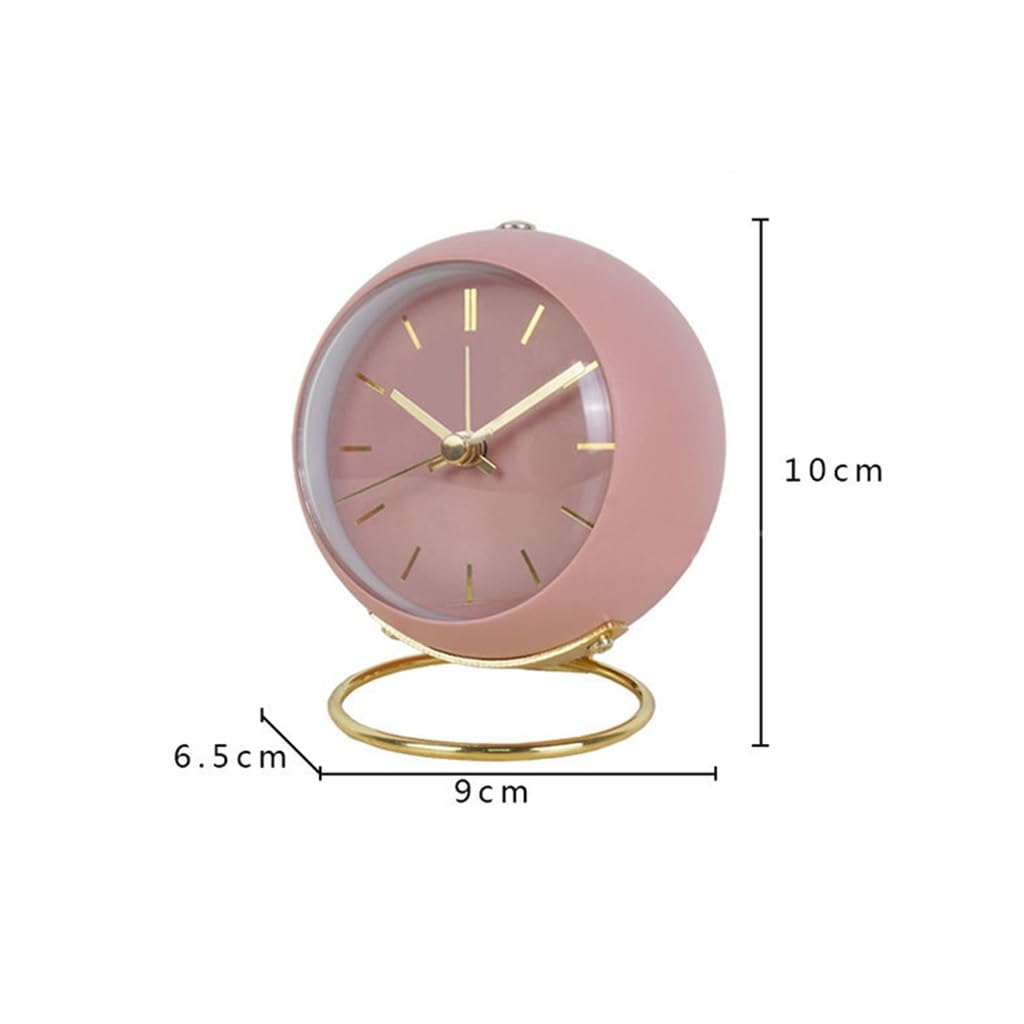 Piccola Sveglia Con Luce Notturna Orologio Al Quarzo Silenzioso In Metallo For Uso Domestico