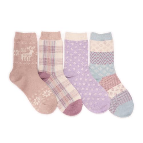 Image of MUK LUKS Women's Holiday 4 Pair Pack Socks