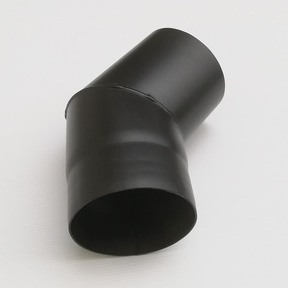 Aflex raccordo per stufa a legna - camino curva MF a 45 gradi (180mm)