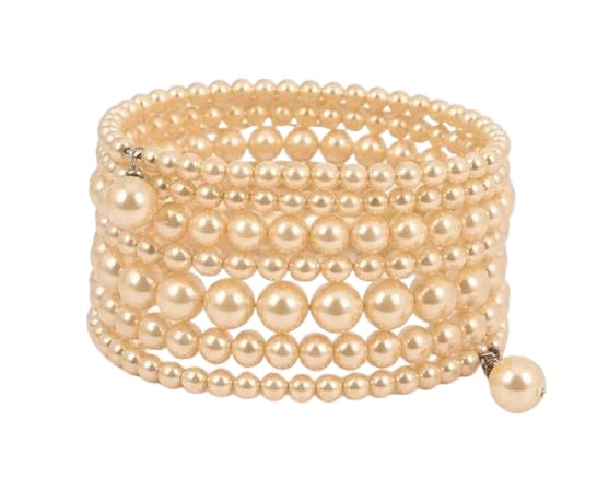 Women’s Elegant Multi-Layer Pearl Bracelet Bangle for Women & Girls | Stretchable Faux Pearl Cuff Bracelet | Party, Wedding & Traditional Fashion Jewelry Pack of-image-5