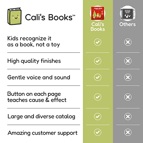 Cali's Books Jingle Bells Christmas Song Book For Babies And Toddlers - Christmas Books For Kids - Fun Musical Books For Toddlers 1-3 - Children's Christmas Books - 6 Christmas Songs With Lyrics #TOP4