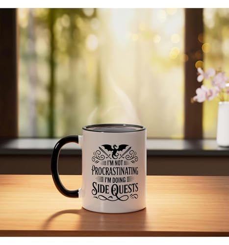 Taza de Cerámica Funny Gamer Negro/Blanco 11oz miniatura 3