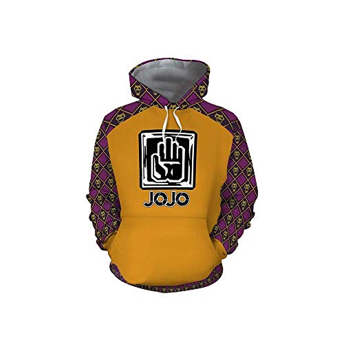 Preisvergleich Produktbild Anime Cartoon JoJo´s Hoodie Cosplay Kostüm 3D gedruckt Hooded Sweatshirt Zipper Jacket (L, Color 12)