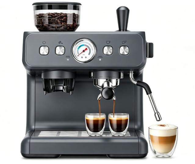 Kismile Espresso Machine with Grinder