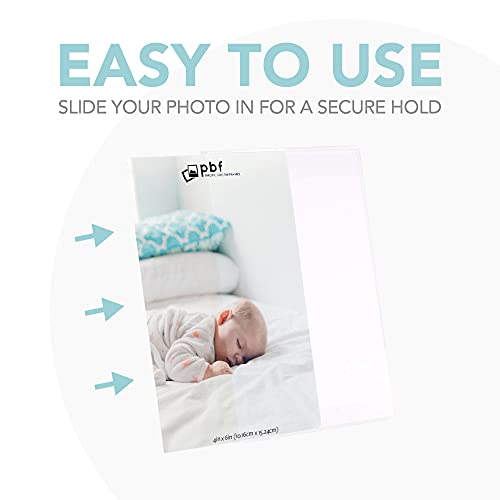 Photo Booth Frames - 4X6 Inch Clear Acrylic Plastic Display, Slanted Back Vertical Standing Picture Or Display Sign Holder With Inserts - 12 Count #TOP3