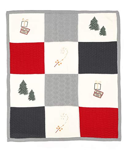 Image of Mi Arcus Christmas Knitted Dual Layer Sherpa Heavy Winter Warm Blanket 0-12 M- Multi