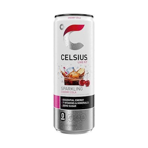 Celsius 2299683 Sparkling Cherry Cola, Functional Essential Energy Drink 12 Fl Oz thumb #4
