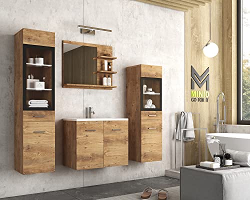 MINIO go for it - Marit 1 - Ensemble de Meubles De Salle de Bain 4 Pièces I Meuble Salle de Bain...