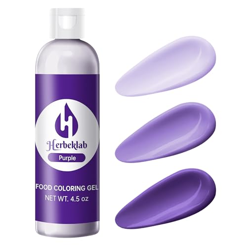Image of Purple Gel Food Coloring - 4.5 oz Professional Grade Concentrated Food Dye, Gel Based Coloring for Icing, Baking, Cake Decorating & Cookies