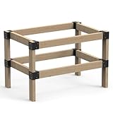Neorexon 2' x 4' Basics Workbench Kit, 8 PCS Heavy Duty 3-Way Brackets for Garage Workbench Legs Brackets, Metal DIY Work Bench Kit Suitable for Shelving, Work Table, Lumber Not Included
