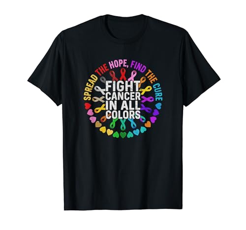 Spread The Hope Find The Cure Fight Cancer In All Colors T�V���c