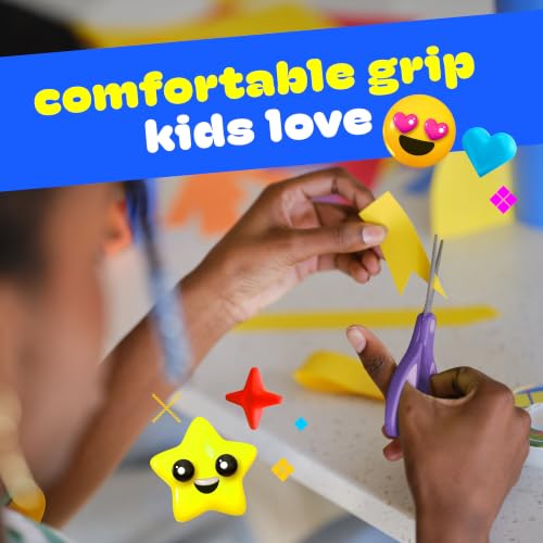 Image of Scotch 5 inch Soft Touch Blunt Kid Scissors, Purple, 12 Count, Teacher's Pack