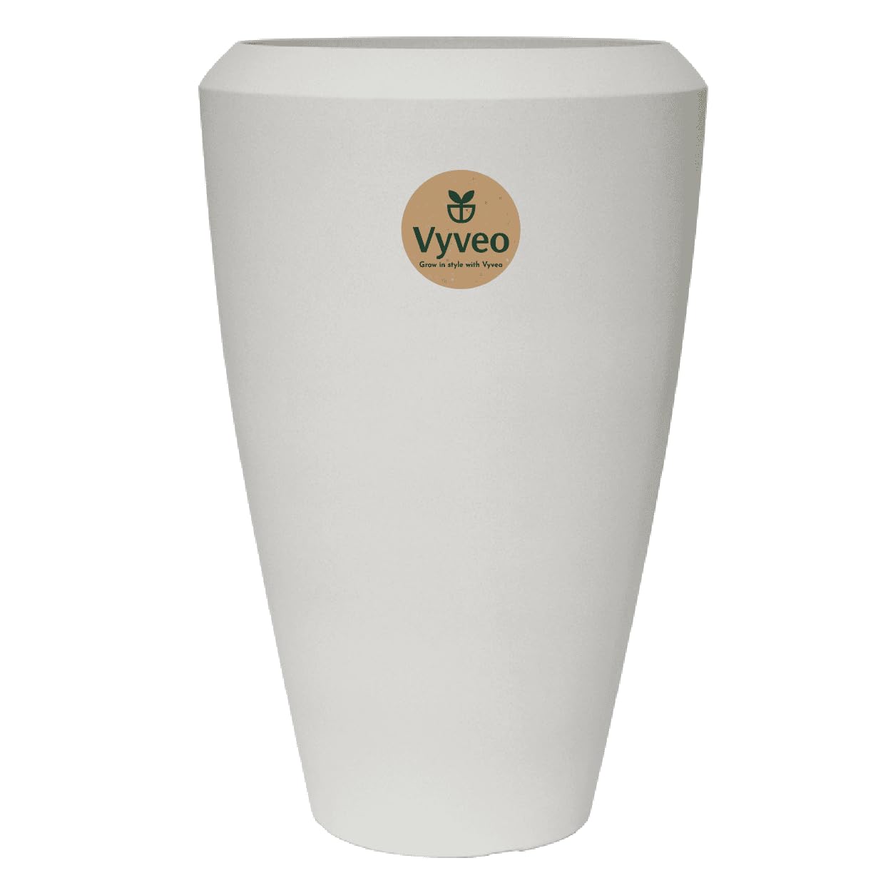 Pot Nalou blanc 44x70 cm grand contenant pour rempoter vos arbustes et palmiers