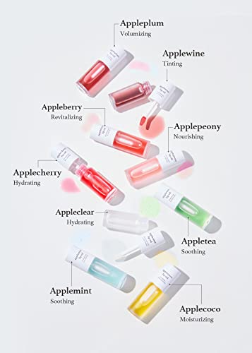 Nooni Korean Lip Oil - Applemint | Lip Stain, Mother's Day, Gift, Moisturizing, Glowing, Revitalizing, And Tinting For Dry Lips With Mint Extract, 0.12 Fl Oz #TOP6