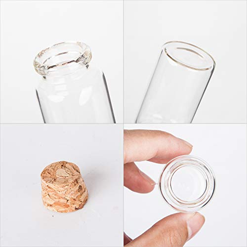 64Pcs 30Ml Cork Stoppers Glass Bottles, Small Jars With Personalized Label Tags And String, Mini Bottles Of Candy, Wedding Favors For Guests, Set Of 64 #TOP2