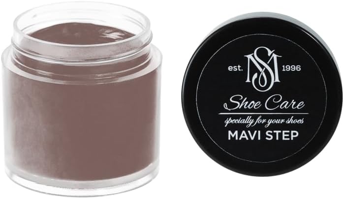 Universal Leather Dye - NCS S 6010-Y90R Darkest Sequoia Grey - High Coverage Leather Paint for Shoes, Bags, Canvas & Sneakers by MAVI STEP - 0.85 fl oz / 25 ml