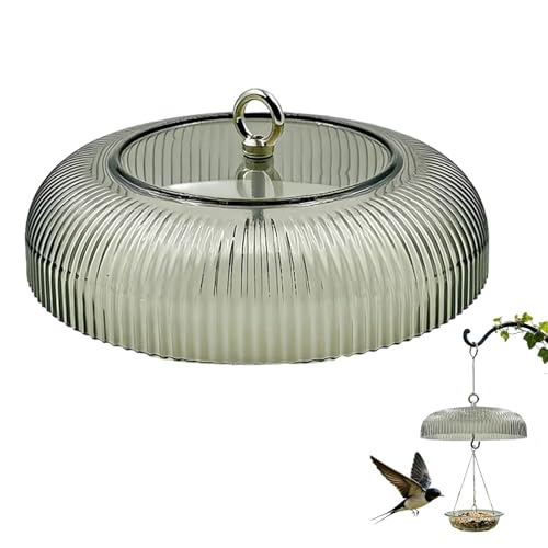 Protector de lluvia para comedero de pájaros con cúpula a prueba de ardillas 2