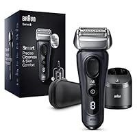 Braun Series 8, Electric Shaver with Precision Trimmer, 8453cc, Wet & Dry, Rechargeable, Cordless, Black