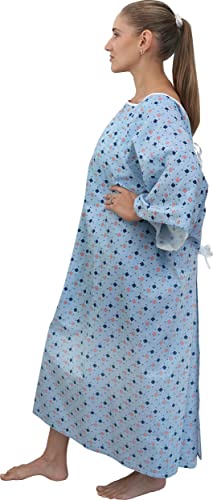 3 Pack - AMU Solutions 5XL Hospital Gown Oversized Hospital Robe for Men or Women, Delivery Gown