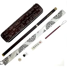 Chinese Flute F key Dizi for Beginners Traditional Chinese Instrument with Free Membrane & Glue SetF Key