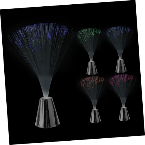 SEWACC 5pcs Multicolor Fiber Optic Lamp Changing Gypsophila Lights for Wedding Centerpieces Holiday Party Favors Decorative Lighting Batteries Not Included
