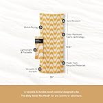 Nomadix Original Towel - Perfect for Beach, Pool, Travel, Camping, Yoga - Made with Recycled Materials - Super Absorbent - Sand Resistant - Copacabana Mango - 72.5x30 - Image 3