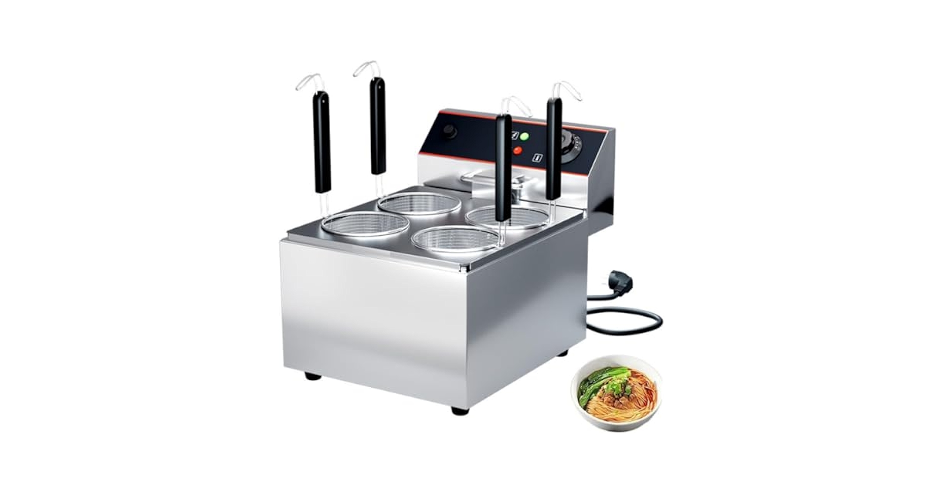 茹で麺機 Amazon | YOROXRG ゆで麺器 麺茹で器 ゆでめんき 卓上電熱ゆで麺