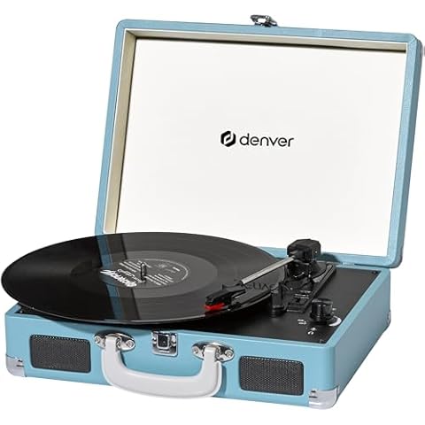 Denver Electronics VPL-120BLUE Vintage Vinyl Player Cover