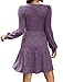 CzzzyL Womens Nursing Latched Mama Fall Fashion 2024 Teacher Dress Maternity Breastfeeding Winter Dresses with Pockets Purple Medium