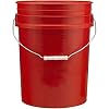 5 Gallon Buckets Six (6) Pack | Plastic | Red