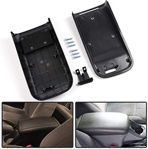 New Center Console Lid Kit Compatible with Chevy Trailblazer GMC Envoy 02-09 /Compatible with Oldsmobile Bravada 02-04 /Compatible with Buick Rainer 04-07 Armrest Cover with Latch & Screws