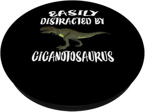 Miniatura 2 de Easily Distracted By Giganotosaurus Dinosaur Lover PopSockets Swappable PopGrip