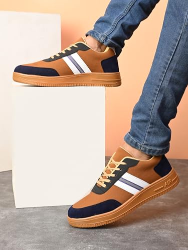 Image of Centrino Men's Sneakers | Cushioned Insole Comfortable Shoes | Trendy & Stylish Modern Sneakers | Durable Lightweight Sole Casual Walking Footwear (8184)