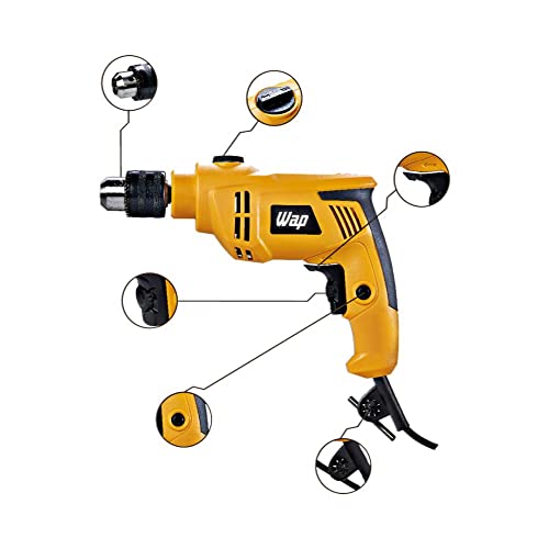 WAP Furadeira De Impacto E Parafusadeira 600W Efi 600 Mandril 3/8” Torque 9 Nm Elétrica Com Controle