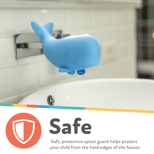Image of Nuby Bathtub Safety Spout Guard - Compatible with Most Standard Faucets - Bath Toys - Whale