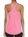 Gyabnw Camiseta Deportiva Mujer Sin Mangas Espalda Racer Top Fitness Transpirable Secado Rápido para Entrenamiento Gimnasio Running Yoga