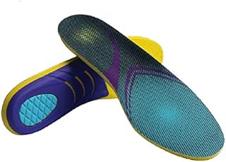VSUDO Arch Support Sports Shoe Insoles, Shock Absorption Shoe Inserts for Men or Women, High Elastic Athletic Running Insoles for Sneakers or Running Shoes - M
