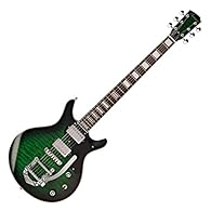 Classic rock looks with unparalleled versatility Lightweight double cutaway body provides slick, easy access to upper frets Go wild with vibrato and take your tone to a whole new level Stand out with rock-ready vintage style and glistening pearloid i...